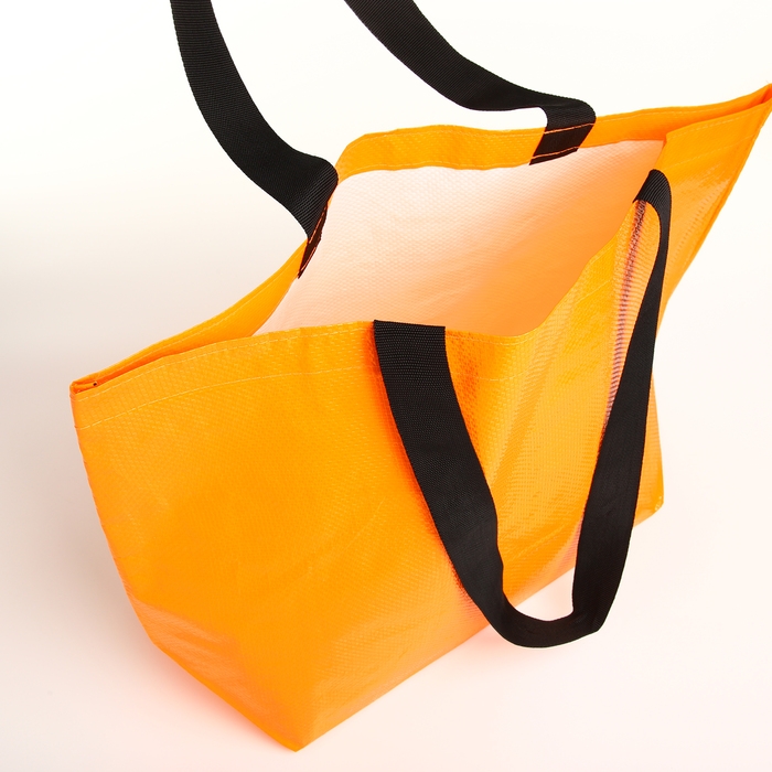 Сумка хозяйственная без застёжки, цвет оранжевый Сумка хозяйственная без застёжки, цвет оранжевый