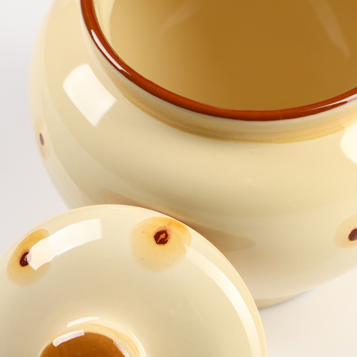 Горшок для запекания "Русский" 0,7л / 14х14см, карамель