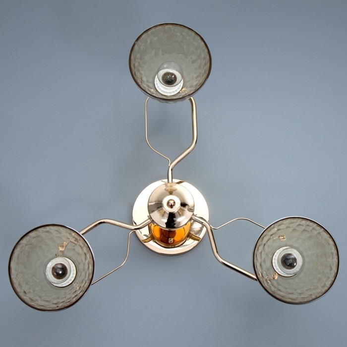 Люстра Люстра "Донна" 3хЕ27 40Вт золото 56х56х22 см BayerLux