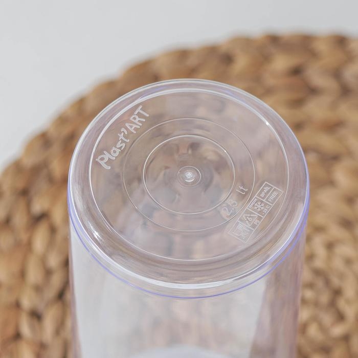 Банка пластиковая для сыпучих продуктов с мерной ложкой, 800 мл, 13,5×10×15 см, цвет МИКС Банка пластиковая для сыпучих продуктов с мерной ложкой, 800 мл, 13,5×10×15 см, цвет МИКС