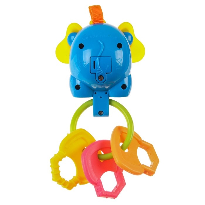 Погремушка «Слоник», с эластичными элементами, цвет МИКС, Крошка Я Погремушка «Слоник», с эластичными элементами, цвет МИКС, Крошка Я