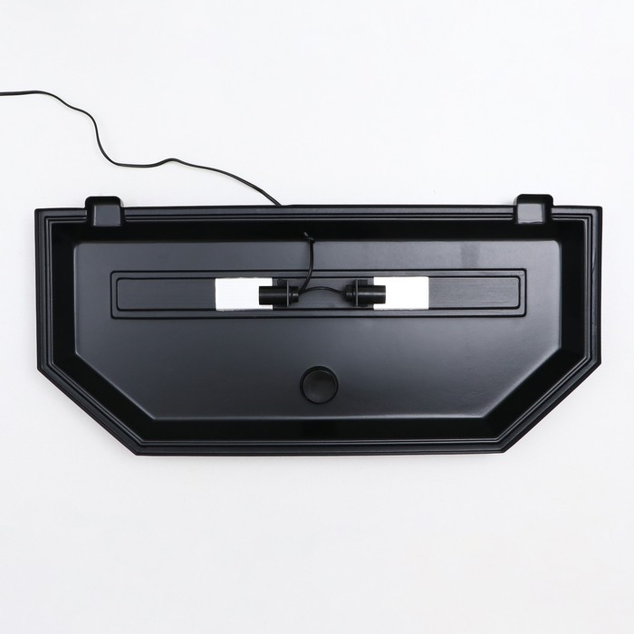 Аквариум Аквариум "Панорамный" с крышкой, 105 литров, 80 х 35 х 39,5/44,5 см, чёрный