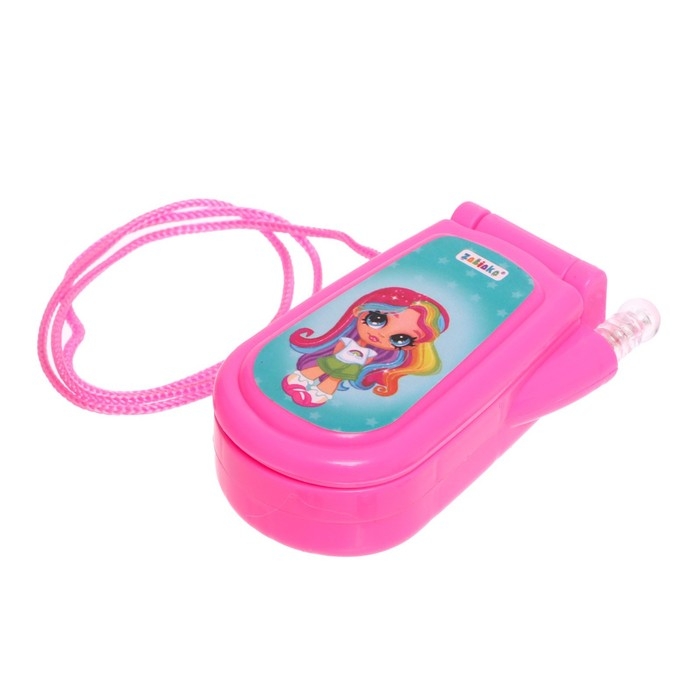 Музыкальный телефон «Девчонки», русская озвучка, световые эффекты, работает от батареек, МИКС Музыкальный телефон «Девчонки», русская озвучка, световые эффекты, работает от батареек, МИКС