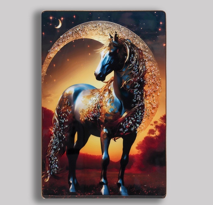 Картина акрил  Картина акрил "Лунный конь" 60х39,5 см