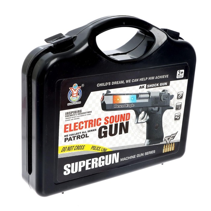 Пистолет Desert Eagle с биноклем, свет, звук, работает от батареек Пистолет Desert Eagle с биноклем, свет, звук, работает от батареек