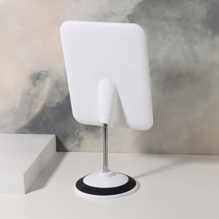 Зеркало на гибкой ножке, зеркальная поверхность 14,5 × 19,5 см, цвет МИКС