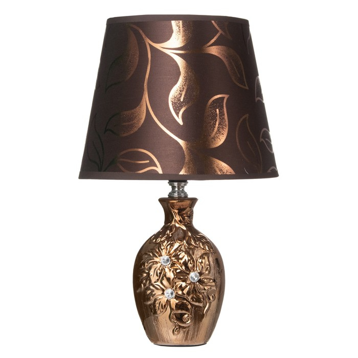 Лампа настольная с абажуром Е14 "Цветение" 33х20х16 см