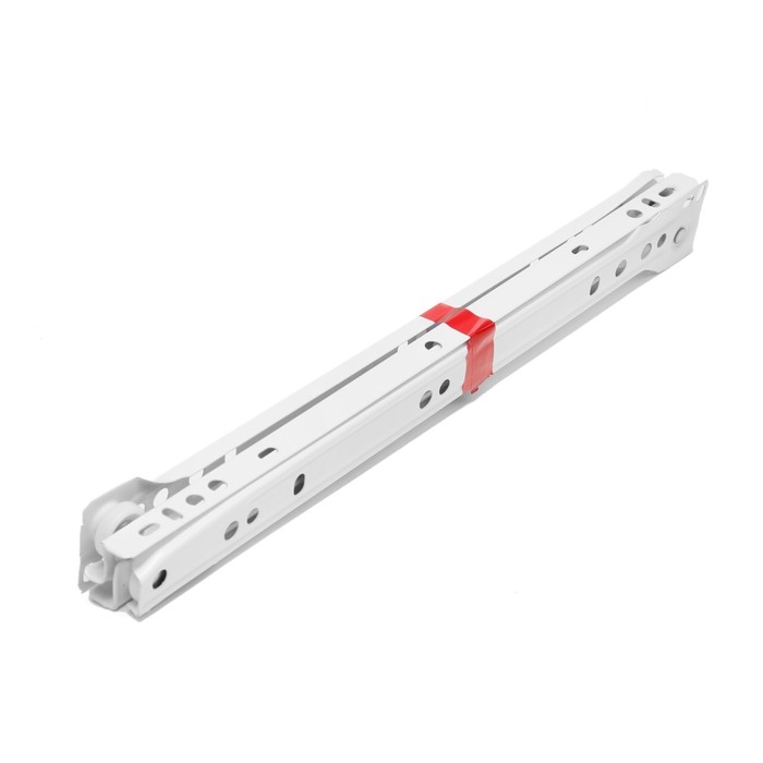 Роликовые направляющие ТУНДРА, L=300 мм, толщина 0,8 мм, белые, 2 шт. Роликовые направляющие ТУНДРА, L=300 мм, толщина 0,8 мм, белые, 2 шт.