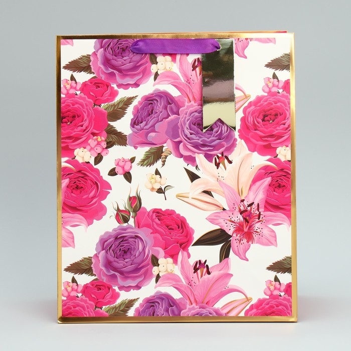 Пакет подарочный, упаковка, «Самой нежной», 30.5 х 25.4 х 12.7 см Пакет подарочный, упаковка, «Самой нежной», 30.5 х 25.4 х 12.7 см