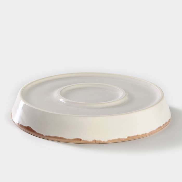 Блюдо фарфоровое Punto bianca, d=17,5 см