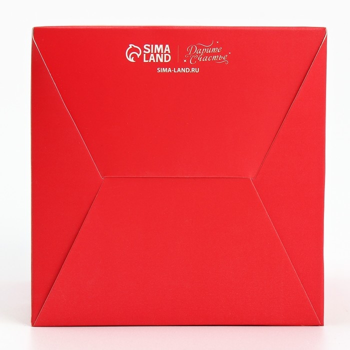 Коробка подарочная новогодняя складная с 3D эффектом «Почта», 11 х 11 х 13 см, Новый год Коробка подарочная новогодняя складная с 3D эффектом «Почта», 11 х 11 х 13 см, Новый год