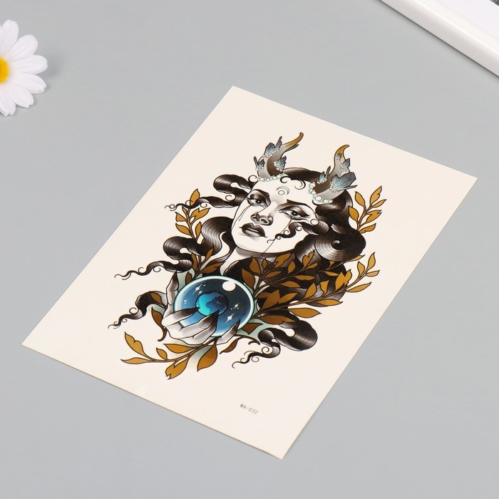 Татуировка на тело цветная Татуировка на тело цветная "Признанная Луной" 26,1х14,6 см