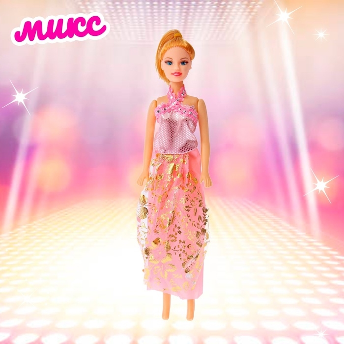 Кукла-модель «Модница» в платье, МИКС