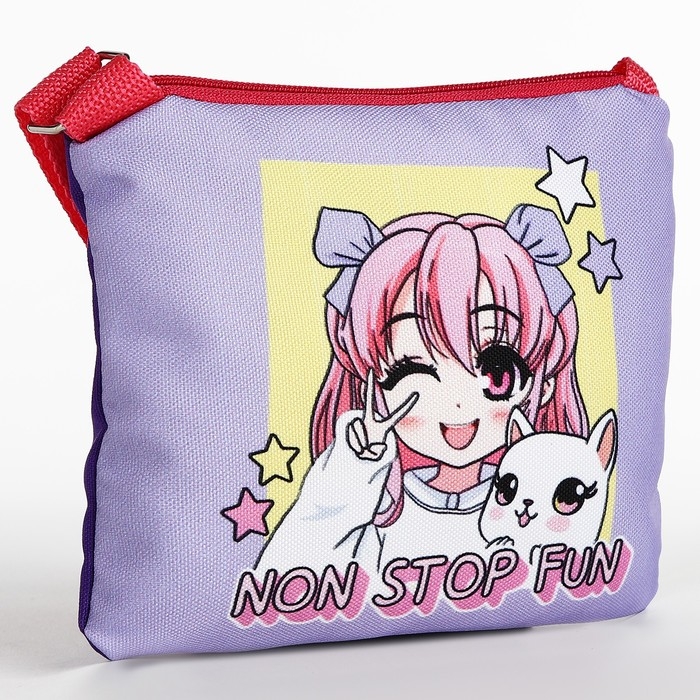 Набор подарочный для девочки "Аниме", сумка, блокнот