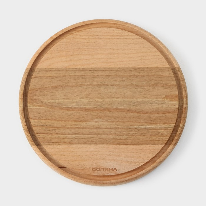 Доскa рaзделочнaя с кровостоком Премиум «Круглaя», d=25 см, бук Доскa рaзделочнaя с кровостоком Премиум «Круглaя», d=25 см, бук