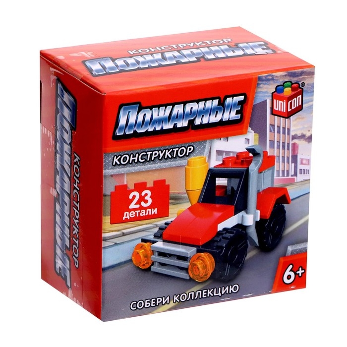 Конструктор Пожарные «Пожарная машина», 23 детали Конструктор Пожарные «Пожарная машина», 23 детали