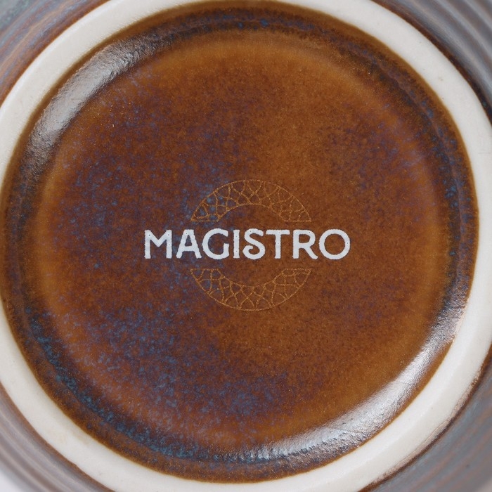 Кружка фарфоровая Magistro Garland, 320 мл, цвет синий Кружка фарфоровая Magistro Garland, 320 мл, цвет синий