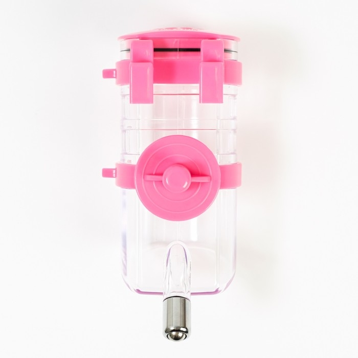 Поилка внешняя для клетки, 500 мл, розовая Поилка внешняя для клетки, 500 мл, розовая