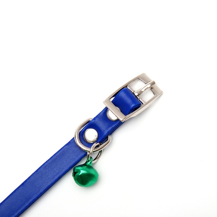 Ошейник матовый с бубенчиком, 30 х 1 см, микс цветов Ошейник матовый с бубенчиком, 30 х 1 см, микс цветов