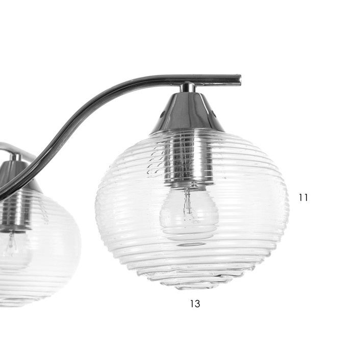 Люстра Люстра "Харми" 5xE27 40Вт серебро 58х58х41 см BayerLux