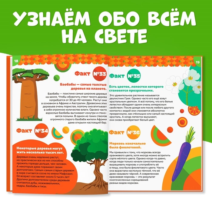 Энциклопедия в твёрдом переплёте «100 фактов о мире вокруг», 48 стр., Чебурашка Энциклопедия в твёрдом переплёте «100 фактов о мире вокруг», 48 стр., Чебурашка