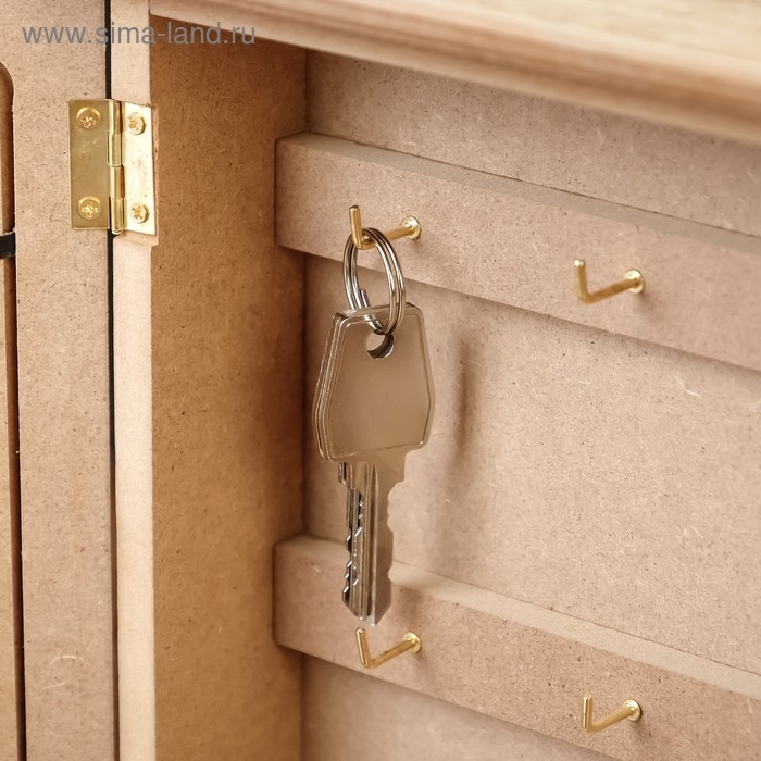 Ключница дерево 6 крючков Ключница дерево 6 крючков "Бабочки и цветы" 26х20х6,5 см