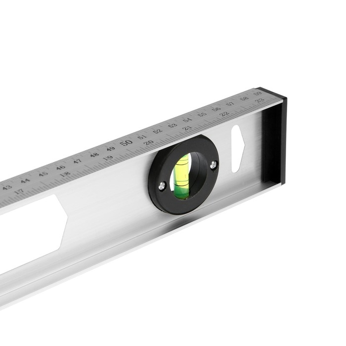 Уровень строительный ЛОМ  Уровень строительный ЛОМ "Рельс", алюминиевый, 600 мм