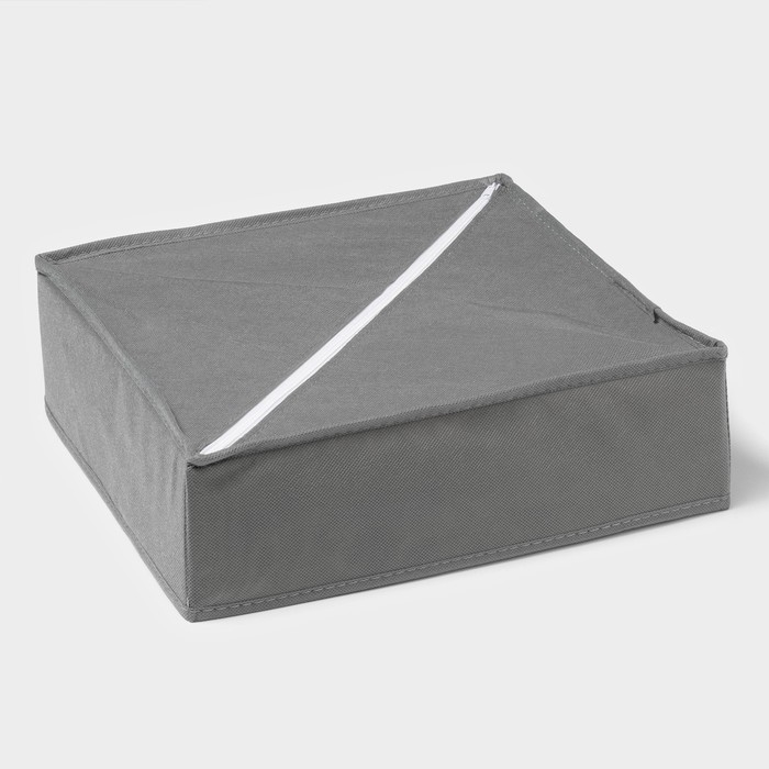 Органайзер для хранения белья «Смарт», 7 ячеек, 32×32×10 см, цвет серый Органайзер для хранения белья «Смарт», 7 ячеек, 32×32×10 см, цвет серый