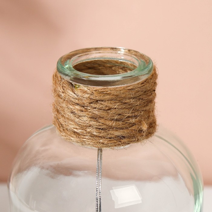 Ваза для цветов стекло, прозрачная, 500 мл.