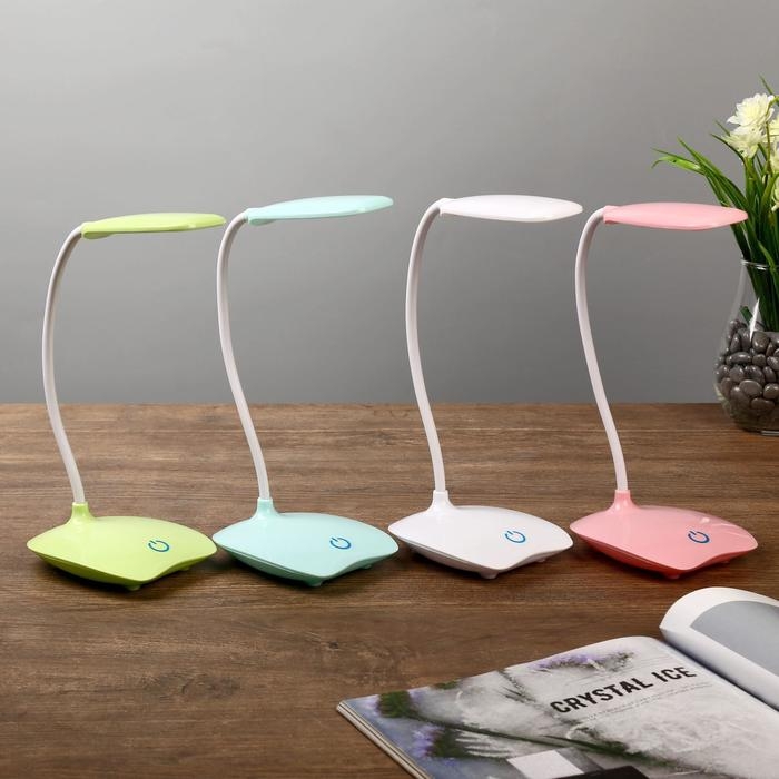 Лампа настольная Лампа настольная "Симпл" LED 5Вт USB МИКС 16х16х38 см RISALUX