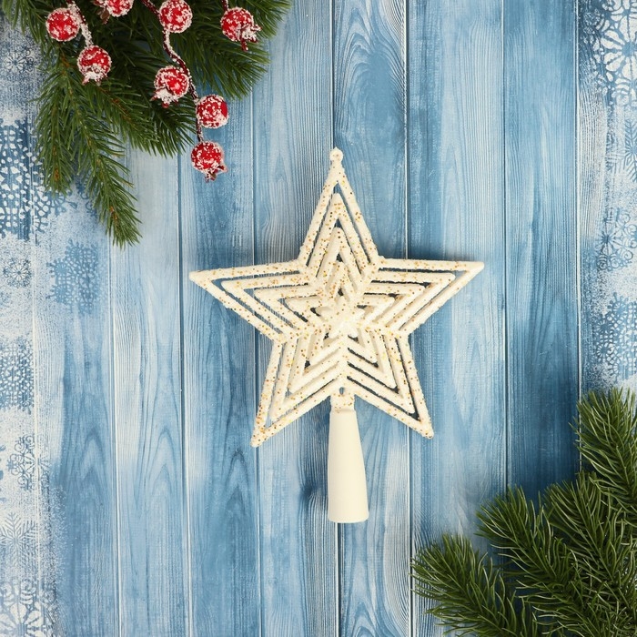 Наконечник Наконечник "Звезда" напыление, 13х17 см, белый