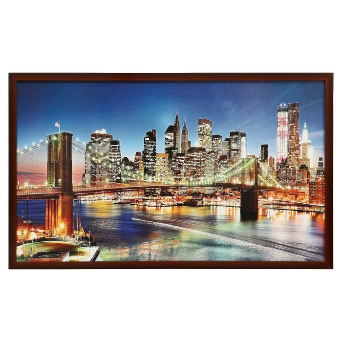 Картина  Картина "Разноцветные огни"  67х107 см рамка МИКС