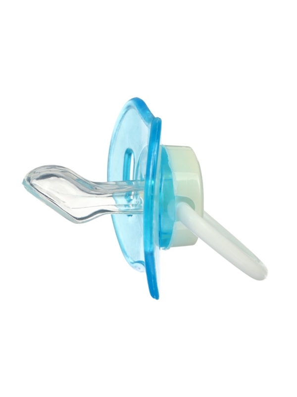 Пустышка ортодонтическая, с колпачком, от 3 мес., цвет голубой/зеленый Пустышка ортодонтическая, с колпачком, от 3 мес., цвет голубой/зеленый