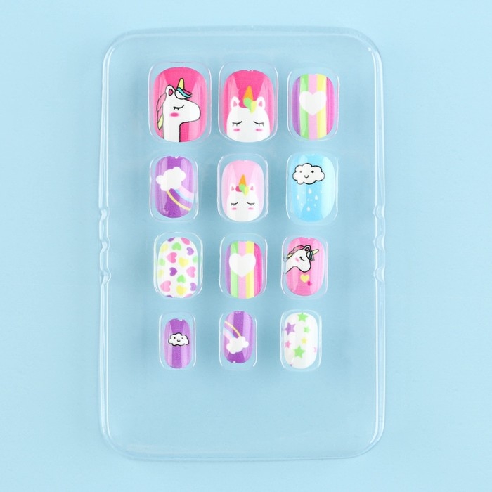 Детские накладные ногти «Розовая мечта», 12 шт