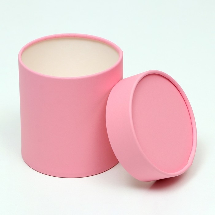 Набор круглых коробок 3 в 1, "Розовый",  16х16, 14х14, 12х12 см