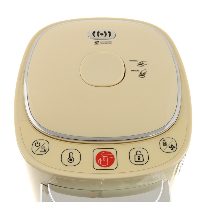Термопот HARPER HTP-5T01, 1200 Вт, 5 л, регулировка t°, LED-дисплей, бежевый Термопот HARPER HTP-5T01, 1200 Вт, 5 л, регулировка t°, LED-дисплей, бежевый