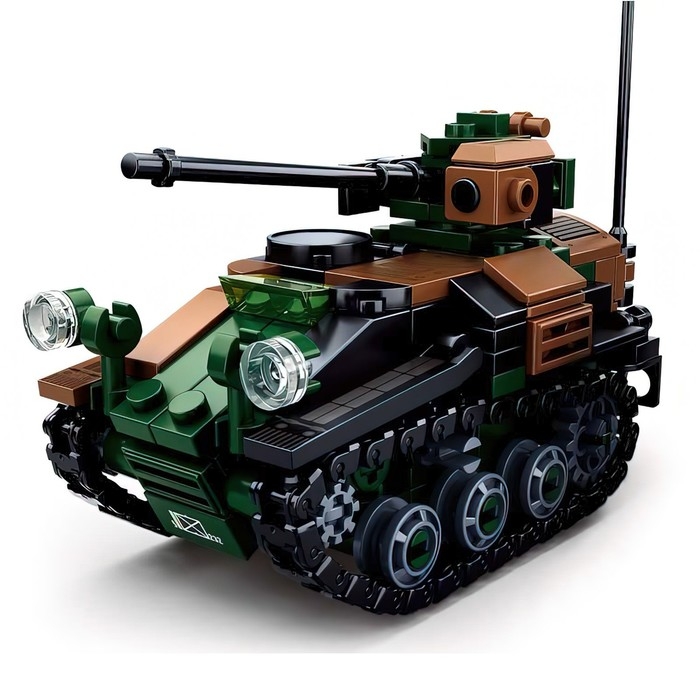 Конструктор Модельки «Танк», 2 варианта сборки, 245 деталей Конструктор Модельки «Танк», 2 варианта сборки, 245 деталей