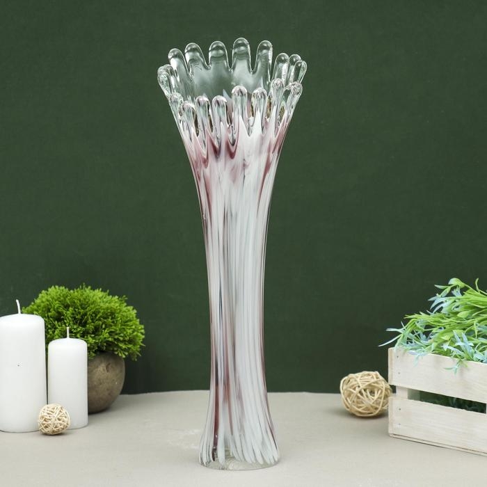 Ваза  Ваза "Коралл" h 380 мм. (в стеклокрошку) Б/М