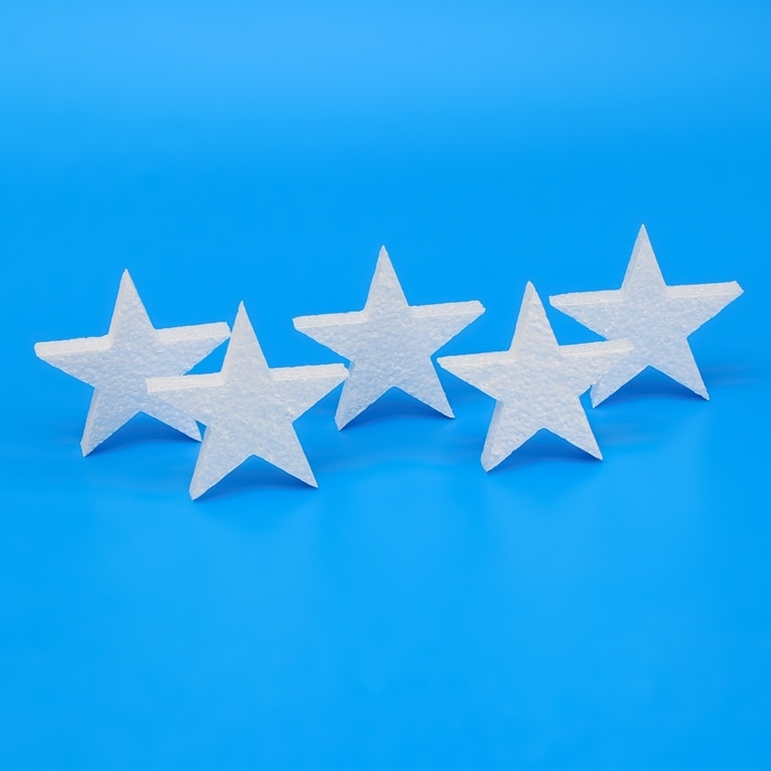 Форма из пенопласта Форма из пенопласта "Звезда", 10 х 2 см, набор 5 шт