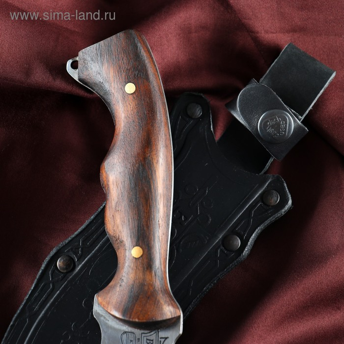 Нож кавказский, туристический Нож кавказский, туристический "Восток" с ножнами, сталь - 40х13, рукоять - орех, 14 см