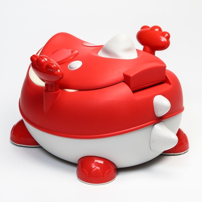 Горшок детский «Динозаврик», цвет красный Горшок детский «Динозаврик», цвет красный