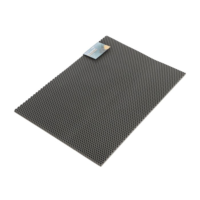 Коврик eva универсальный Grand Caratt, Соты 46 х 66 см, серый Коврик eva универсальный Grand Caratt, Соты 46 х 66 см, серый