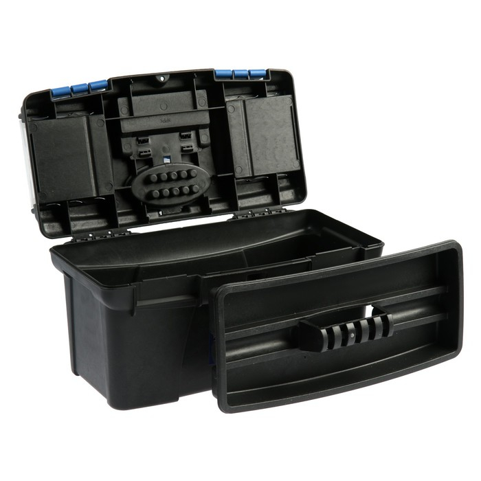 Ящик для инструмента ТУНДРА, 13 Ящик для инструмента ТУНДРА, 13", 320 х 175 х 160 мм, пластиковый, два органайзера