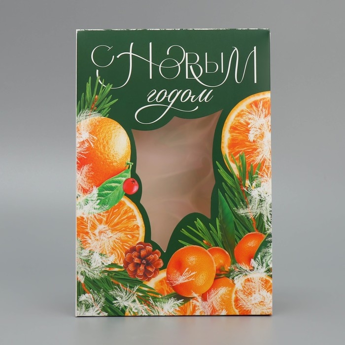 Коробка подарочная новогодняя складная «Зимние прянности», 15 х 7 х 22 см, Новый год Коробка подарочная новогодняя складная «Зимние прянности», 15 х 7 х 22 см, Новый год