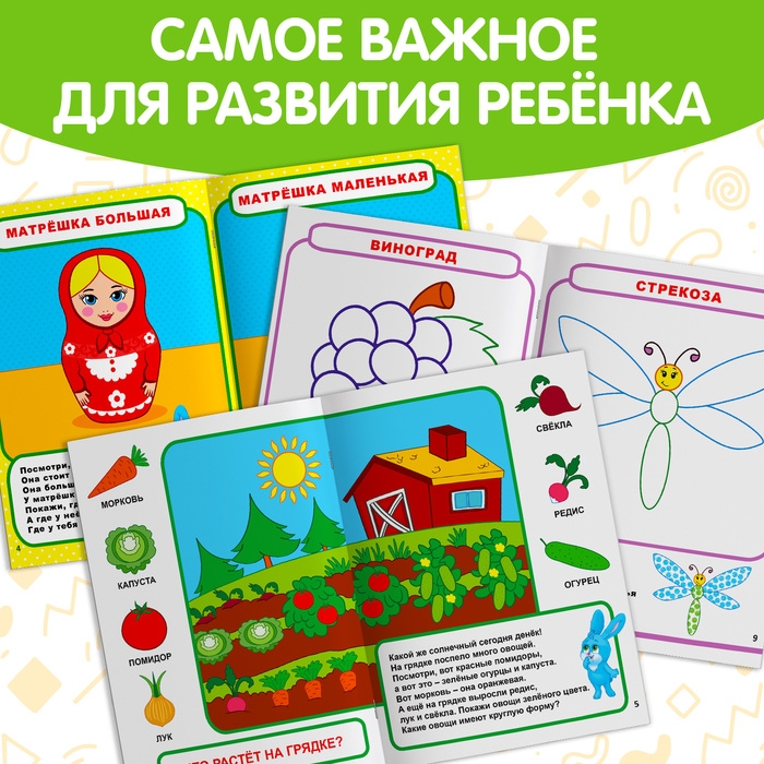Обучающие книги «Полный годовой курс. Серия от 1 до 2 лет», 6 книг по 16 стр., в папке Обучающие книги «Полный годовой курс. Серия от 1 до 2 лет», 6 книг по 16 стр., в папке