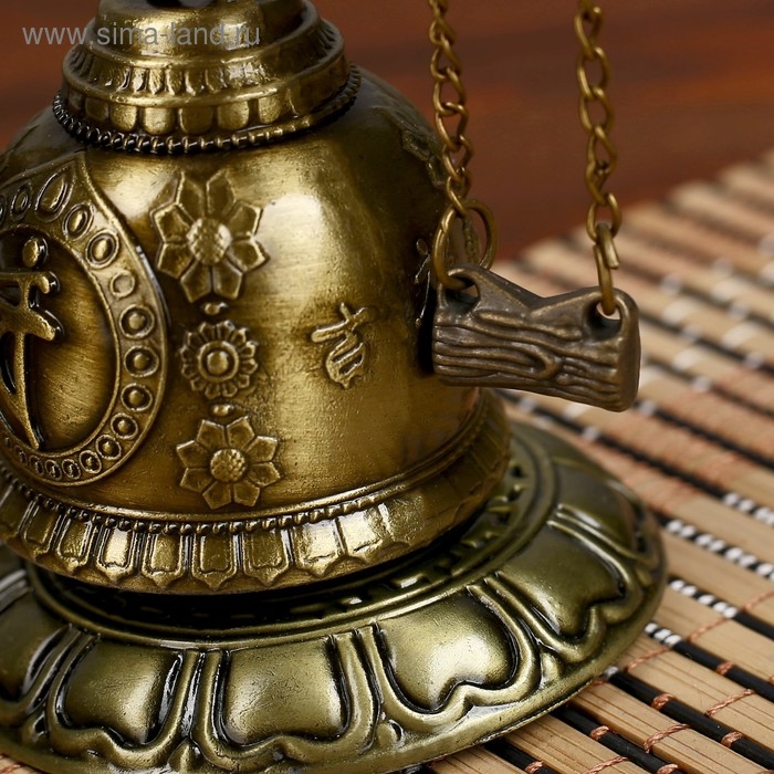 Колокол-гонг металл настольный  Колокол-гонг металл настольный "Будда" d=4,8 см 11,2х9,5х9,5 см