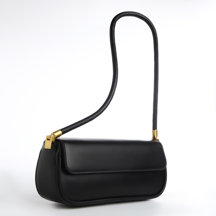 Сумка женская, багет, на магните, цвет чёрный Сумка женская, багет, на магните, цвет чёрный