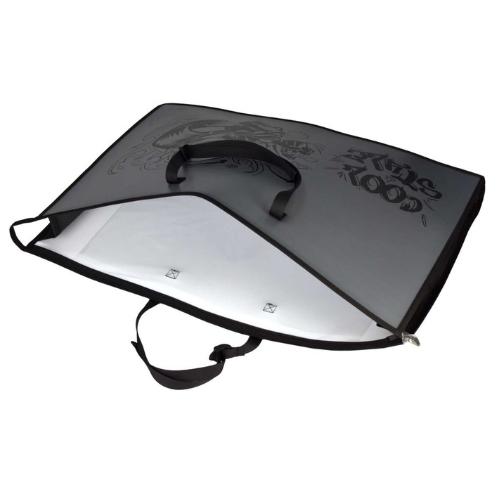 Папка для чертежей и рисунков А2, 650 х 470 мм, с ручками, пластиковая, молния сверху, Феникс  Папка для чертежей и рисунков А2, 650 х 470 мм, с ручками, пластиковая, молния сверху, Феникс "Райтер" 62516