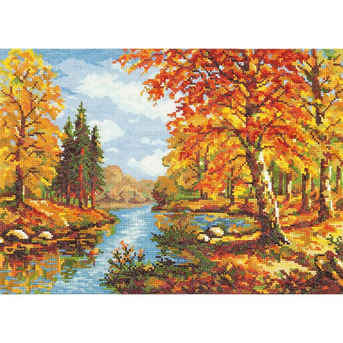 Набор для вышивания крестом «Золотая осень» Набор для вышивания крестом «Золотая осень»