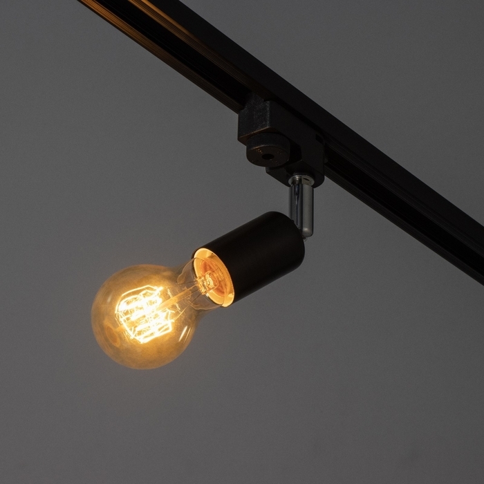 Светильник трековый Светильник трековый "Спот" Е27 40Вт черный 3,5х5,5х15см